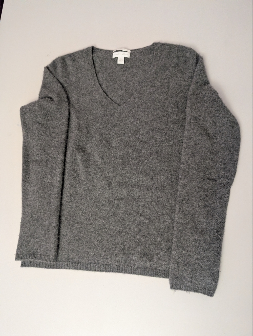 Charter Club Gray Cashmere Sweater Woman Smal